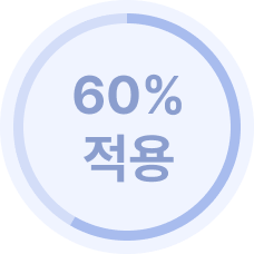 60% 적용